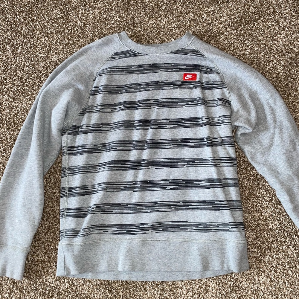 Grey and black Nike size small sweatshirt